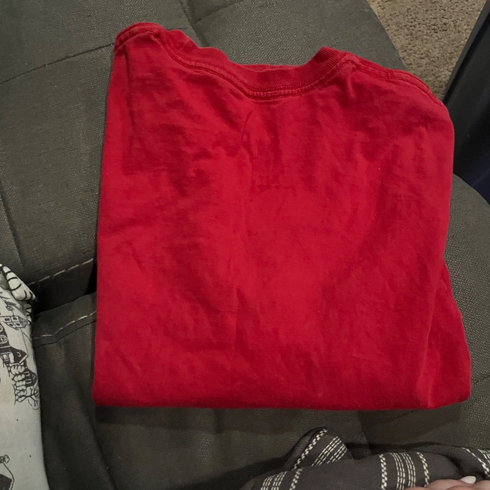 Vans Red & Checkered Classic Tee - Junior Medium - Picture 3 of 4